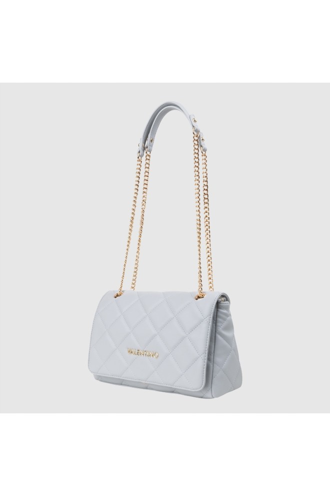 VALENTINO Grey quilted postbag