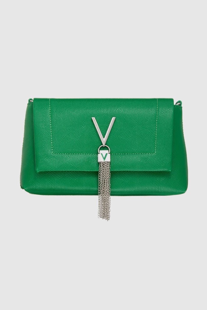 VALENTINO Green geantă de mână cu V oceania decorative re satchel