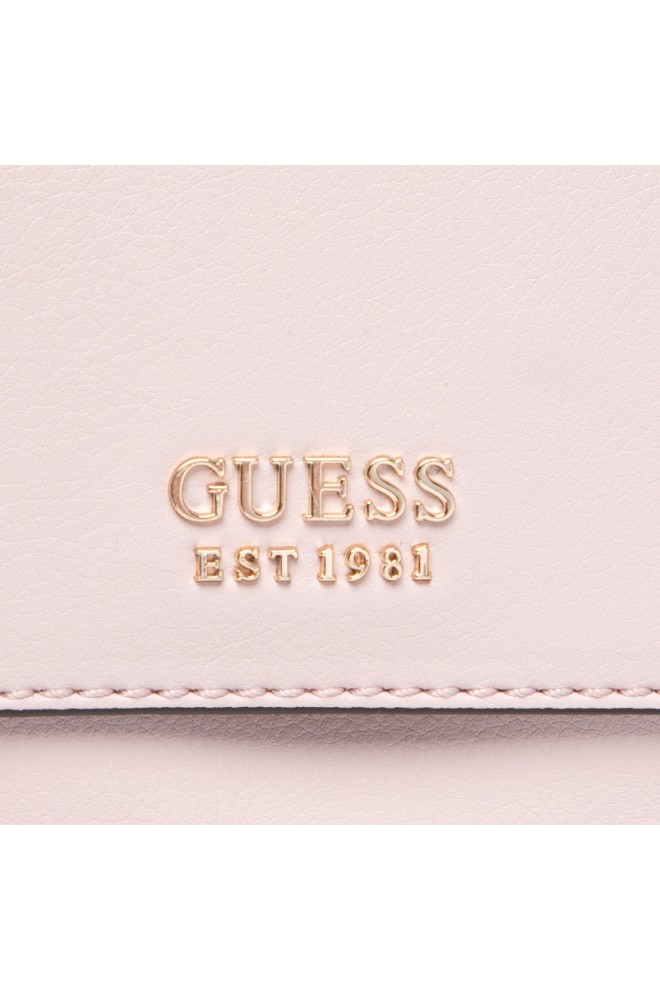 GUESS pink eco mia letter carrier bag