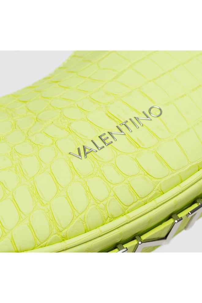 VALENTINO Geantă hobo galbenă în formă de lună și nucă de cocos