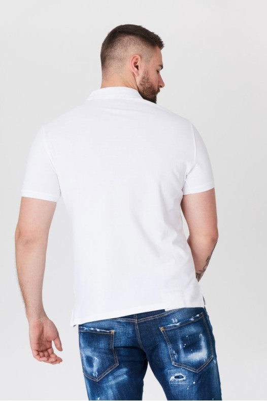 GUESS Tricou polo alb...