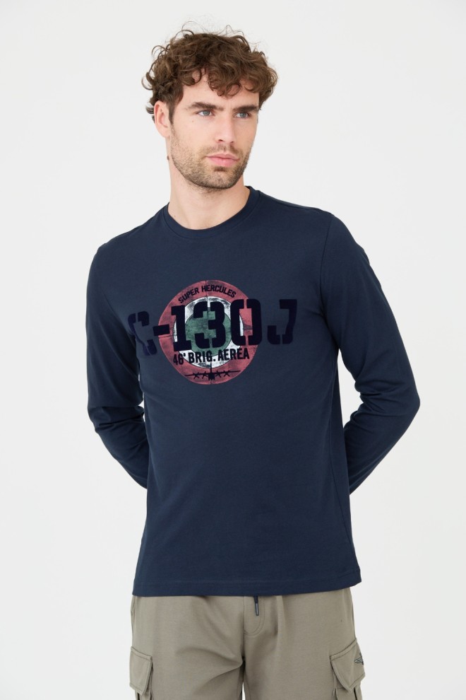 AERONAUTICA MILITARE Navy blue longsleeve