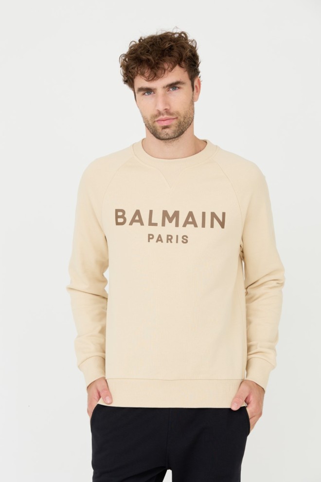 Hanorac imprimat pentru bărbați BALMAIN Beige