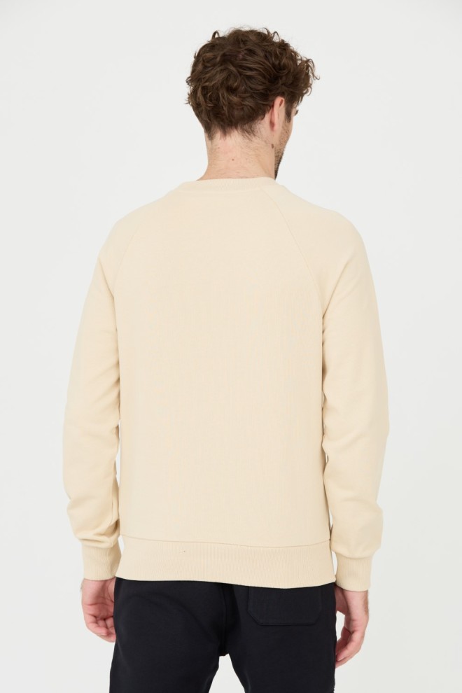 BALMAIN Beige Printed Sweatshirt