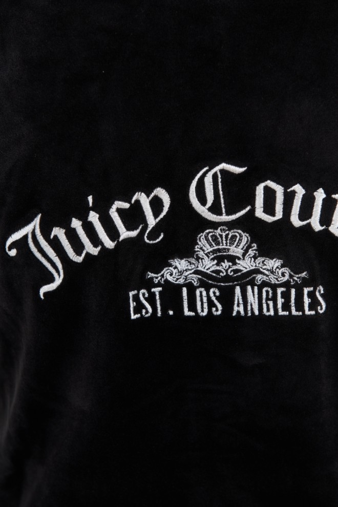 JUICY COUTURE Чорний світшот Arched Metallic