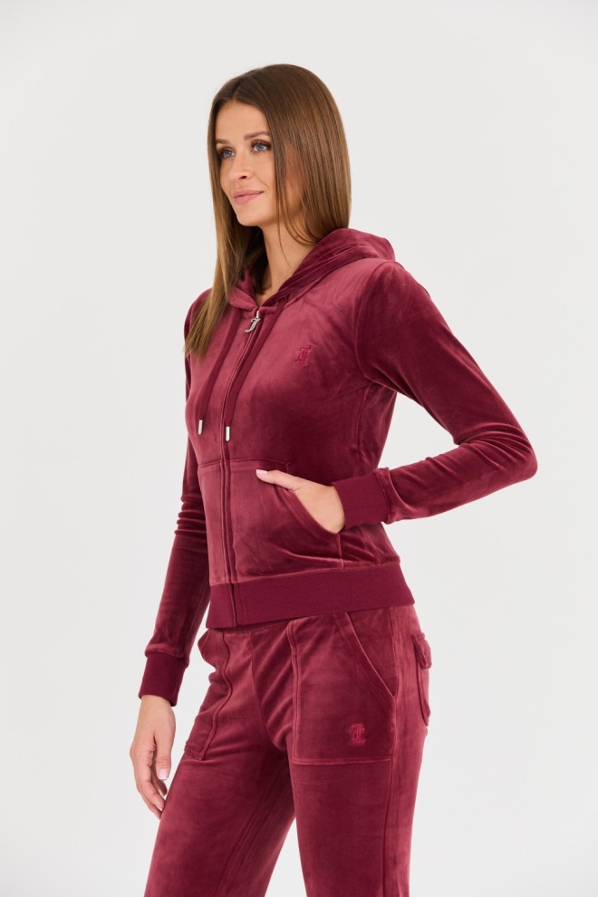 JUICY COUTURE Bordowa bluza Robertson Hoodie