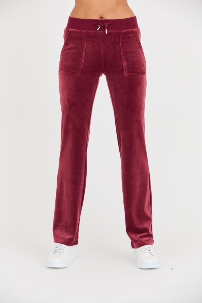 JUICY COUTURE Бордові спортивні штани Del Ray Pocket Pant