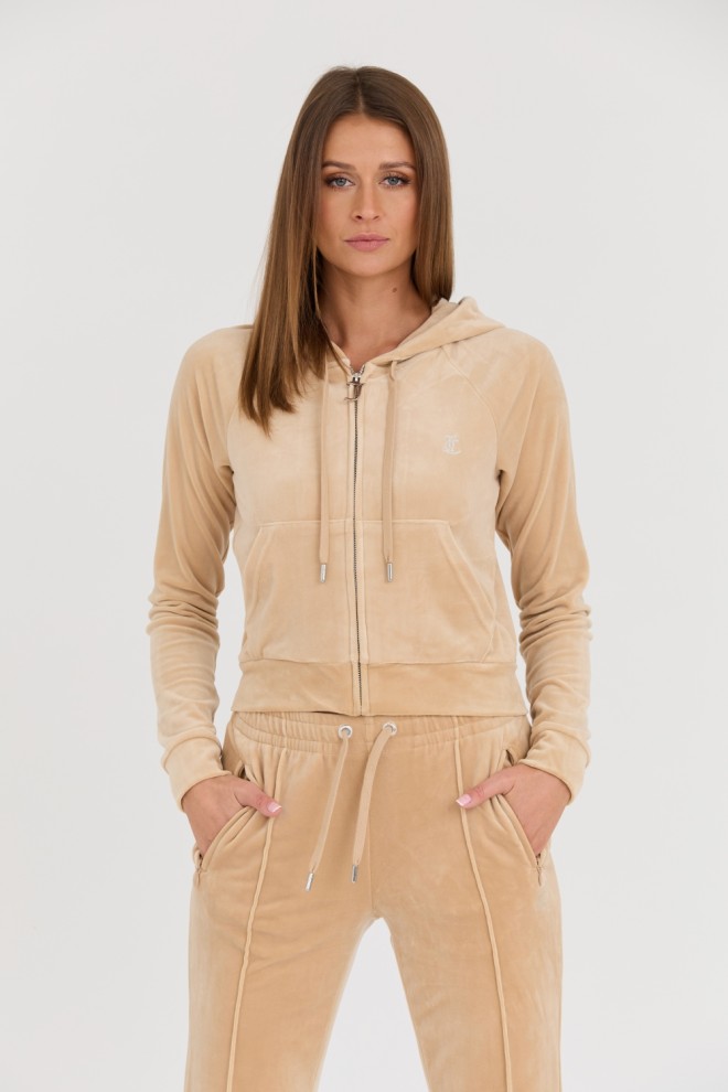 JUICY COUTURE Beige Madison Hoodie.