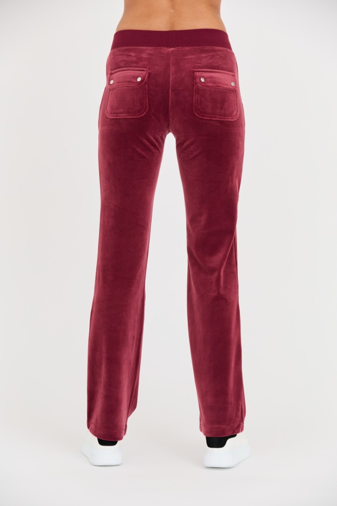 JUICY COUTURE Бордові спортивні штани Del Ray Pocket Pant