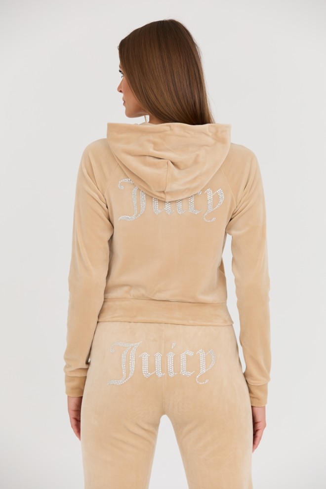 JUICY COUTURE Beige Madison Hoodie.