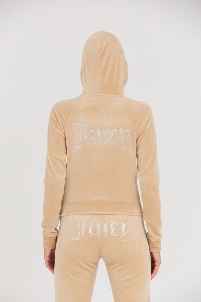 JUICY COUTURE Beige Madison Hoodie.