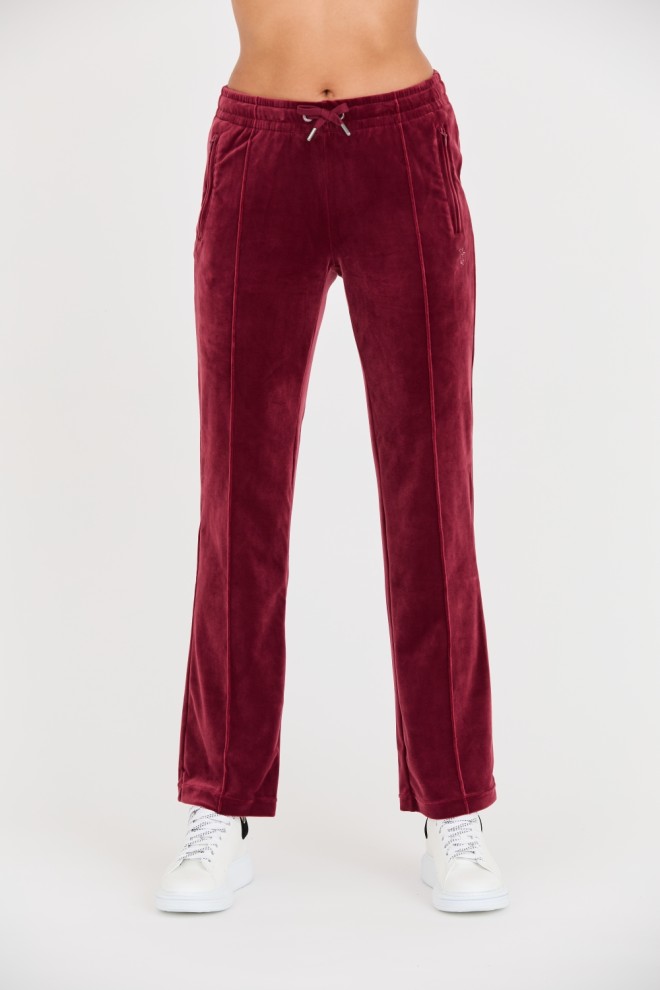 JUICY COUTURE Maroon Tina Track Pants