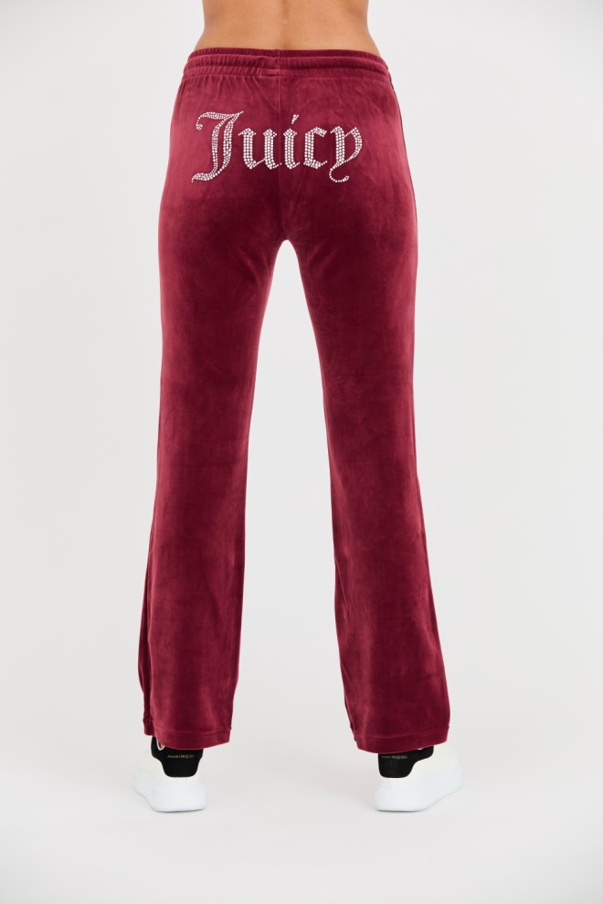 JUICY COUTURE Maroon Tina Track Pants