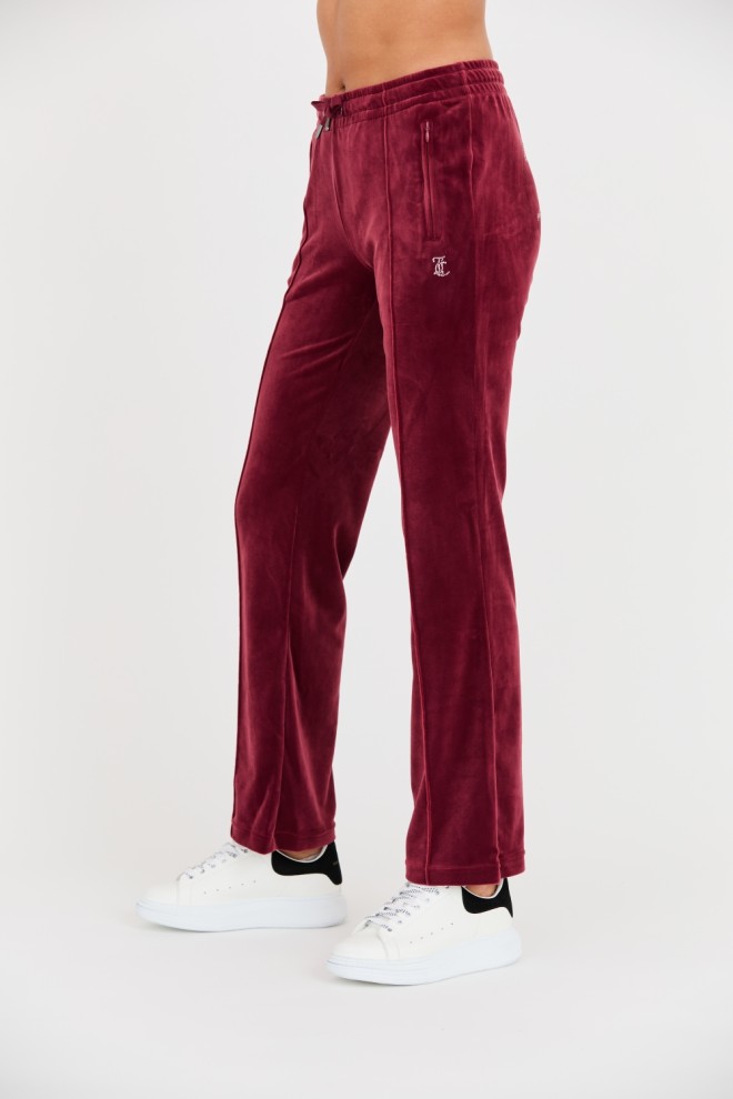 JUICY COUTURE Maroon Tina Track Pants