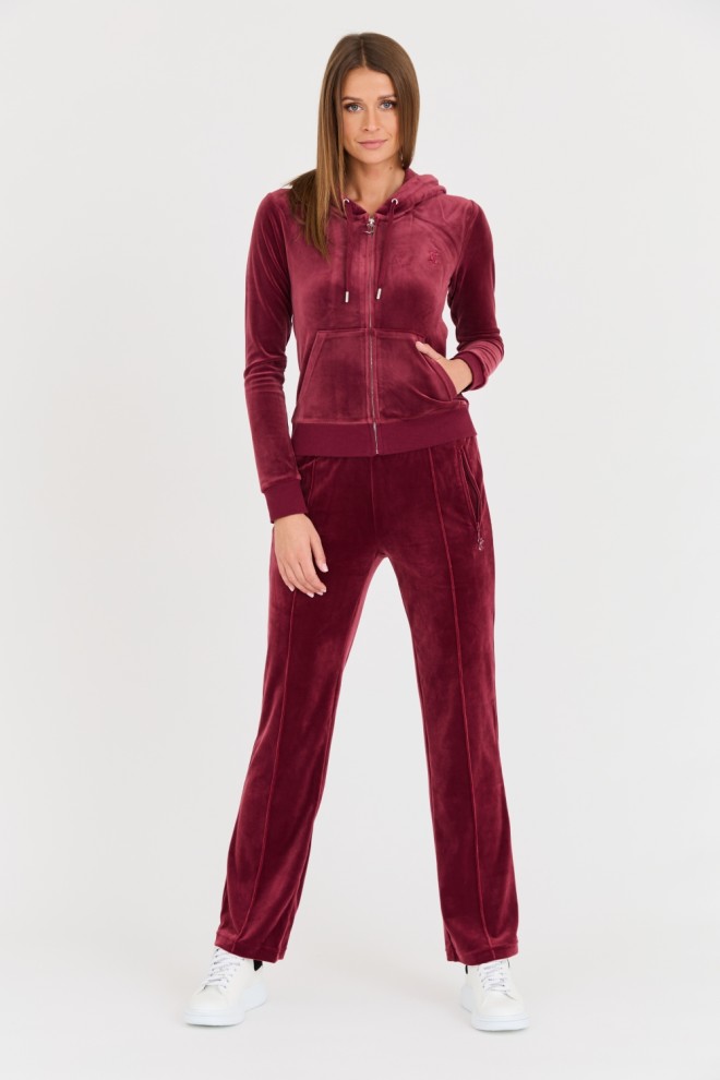 JUICY COUTURE Maroon Tina Track Pants