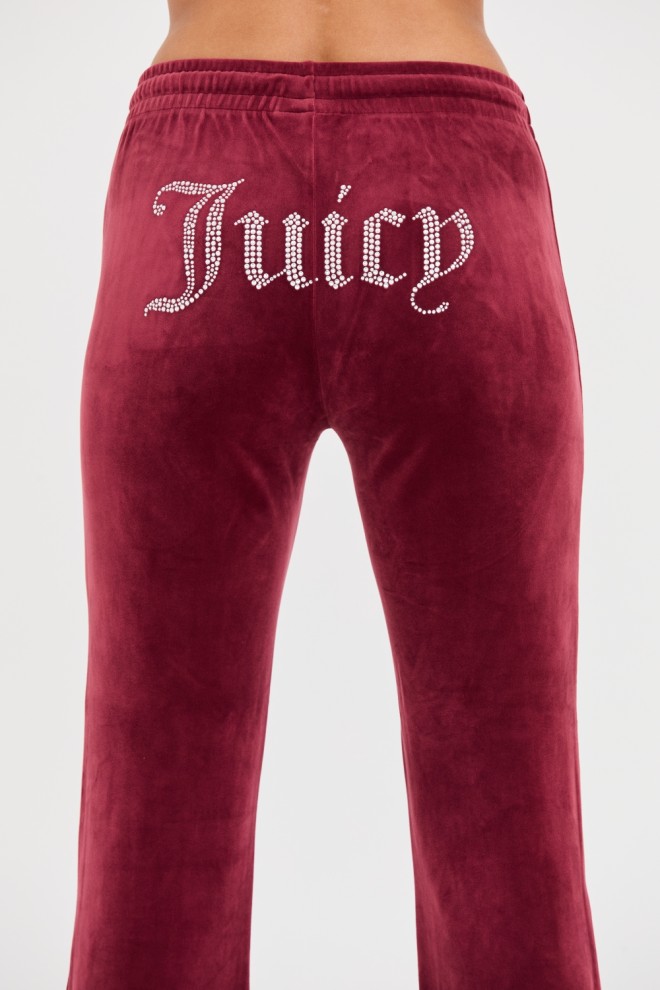 JUICY COUTURE Maroon Tina Track Pants