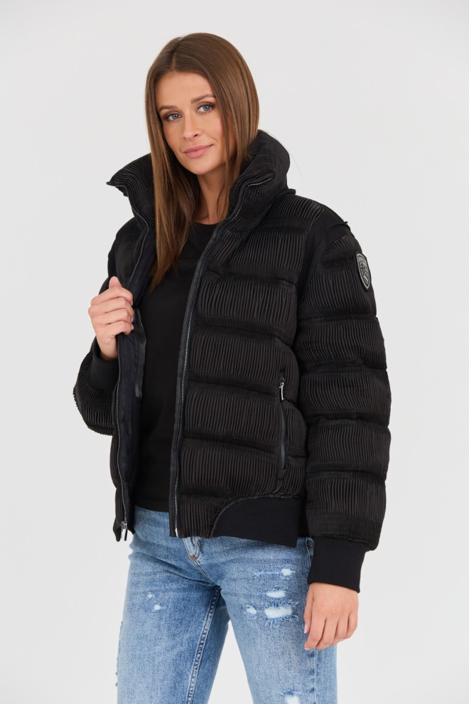 BLAUER Black pleated jacket