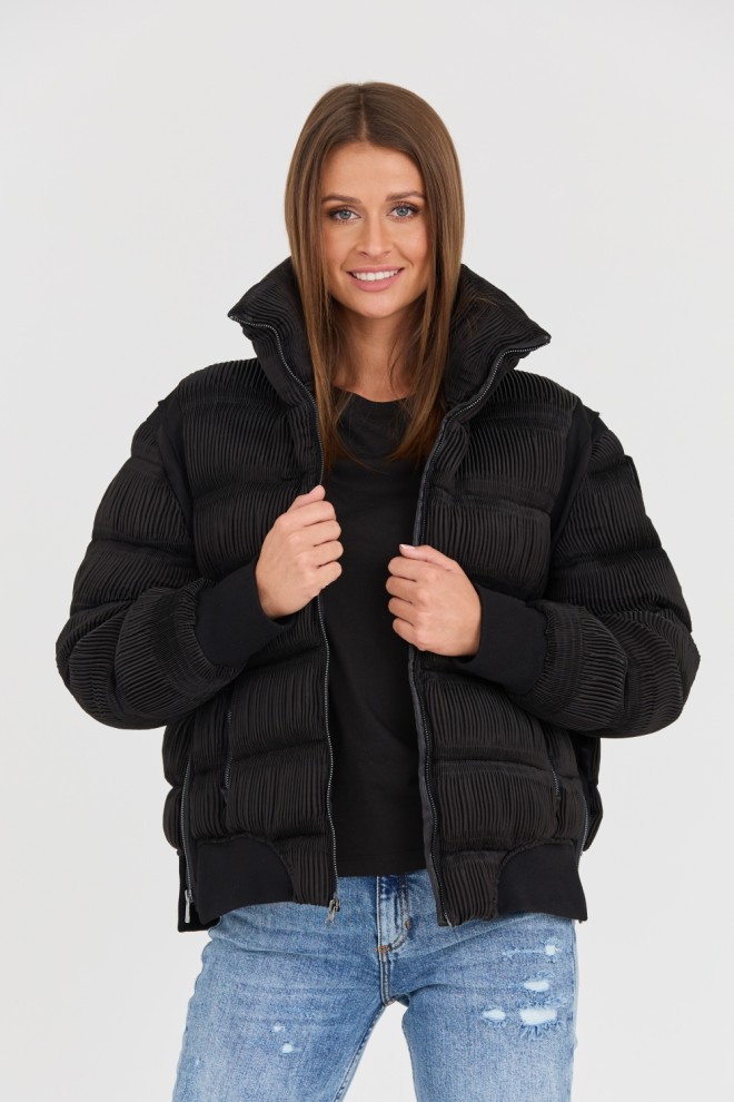 BLAUER Black pleated jacket