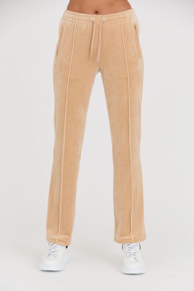 Pantaloni de trening Tina bej pentru femei JUICY COUTURE 