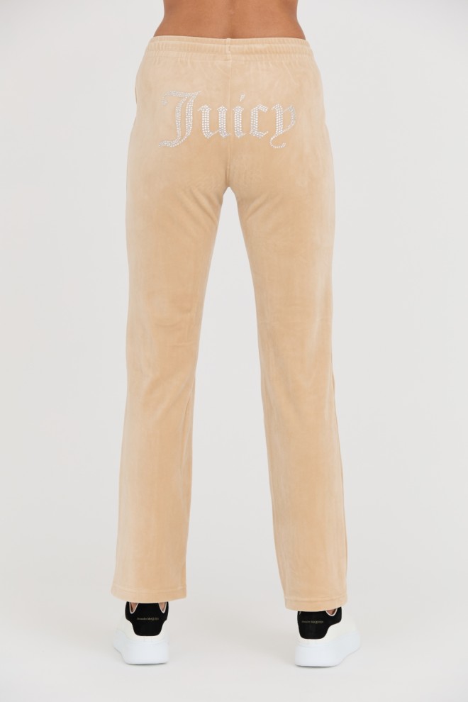 Pantaloni de trening Tina bej pentru femei JUICY COUTURE 