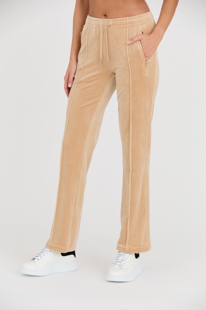 Pantaloni de trening Tina bej pentru femei JUICY COUTURE 
