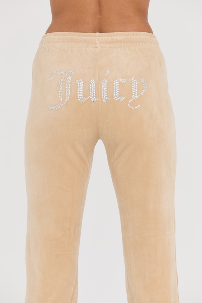 Pantaloni de trening Tina bej pentru femei JUICY COUTURE 