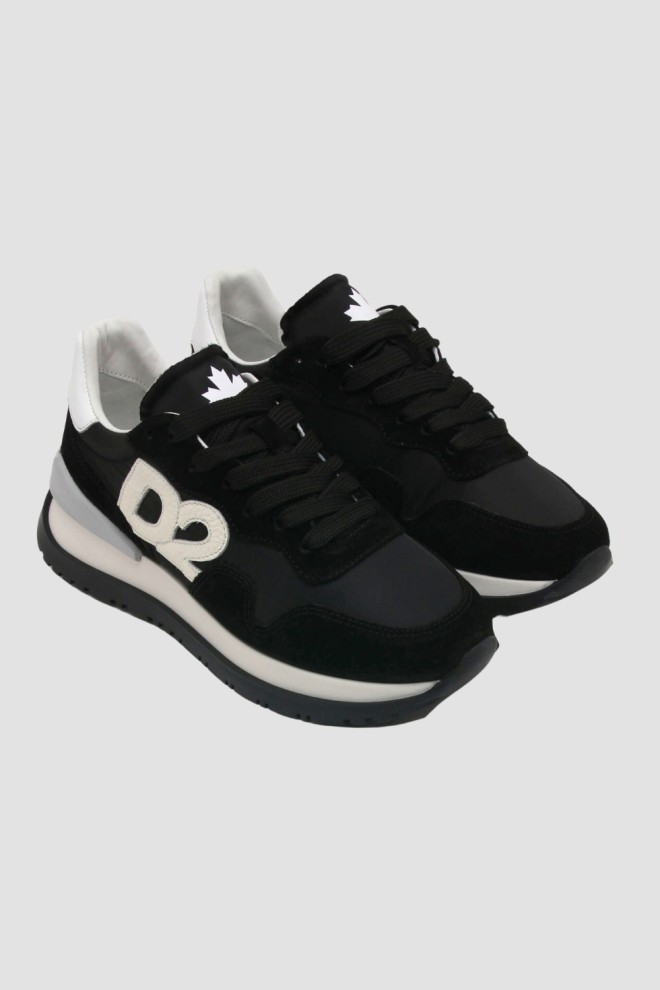 DSQUARED2 Black Running Low Top sneakers