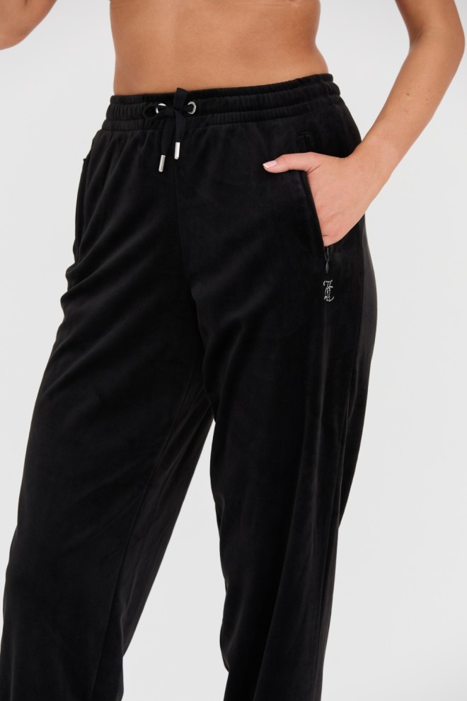 JUICY COUTURE Pantaloni de trening Lilian Jogger negri pentru femei