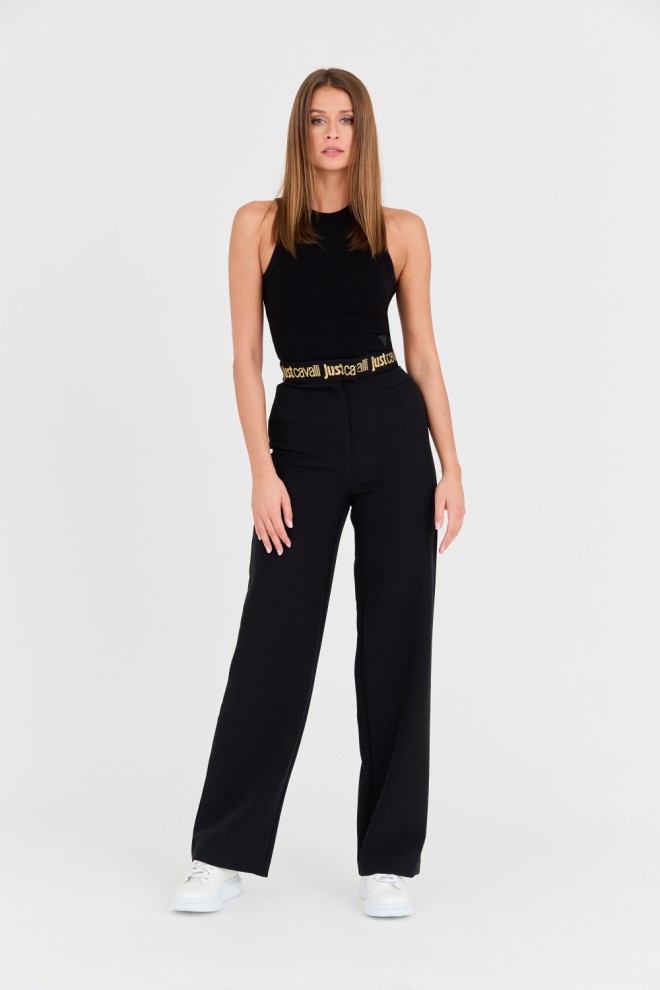 JUST CAVALLI Black HW Pants