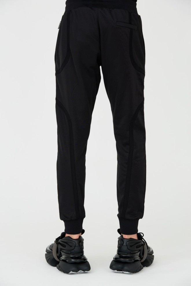 PHILIPP PLEIN Bărbați Negru Jogging Tracksuit Trousers Basic