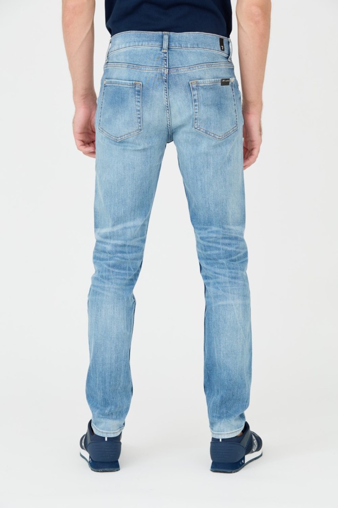 7 FOR ALL MANKIND Blue Slimmy Tapered Jeans