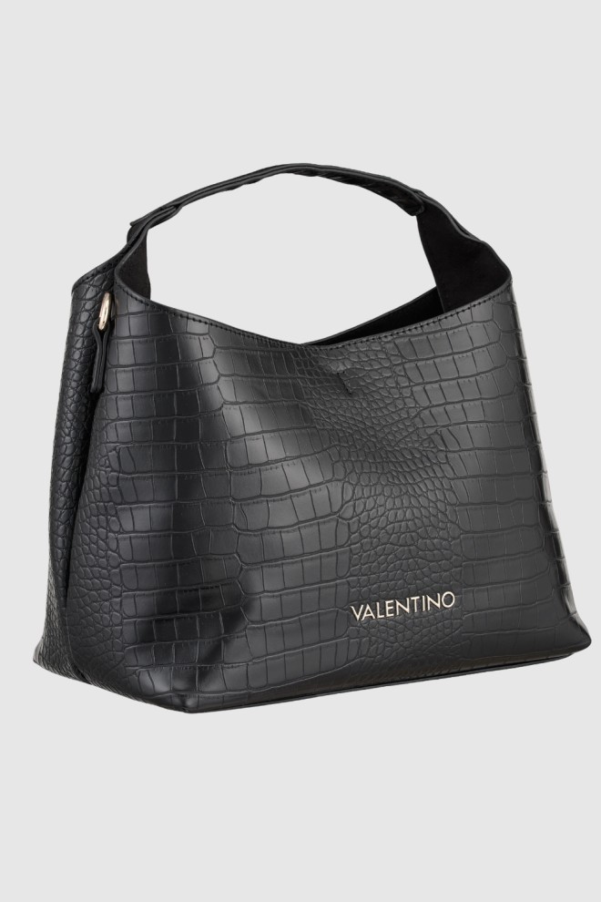 VALENTINO Small Black Wool Handbag