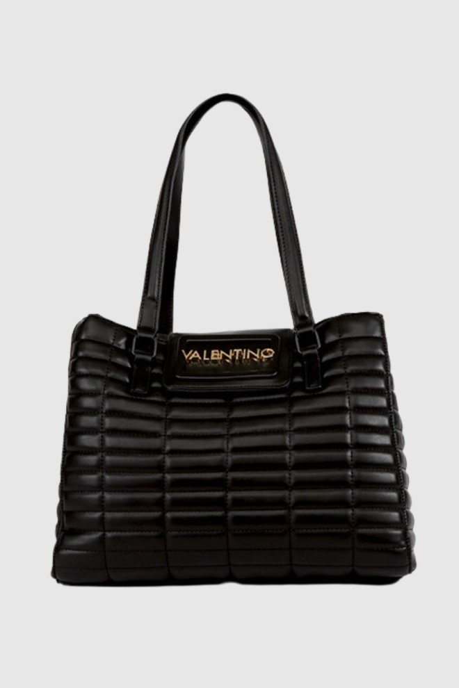 VALENTINO Large Black Quilt Handbag