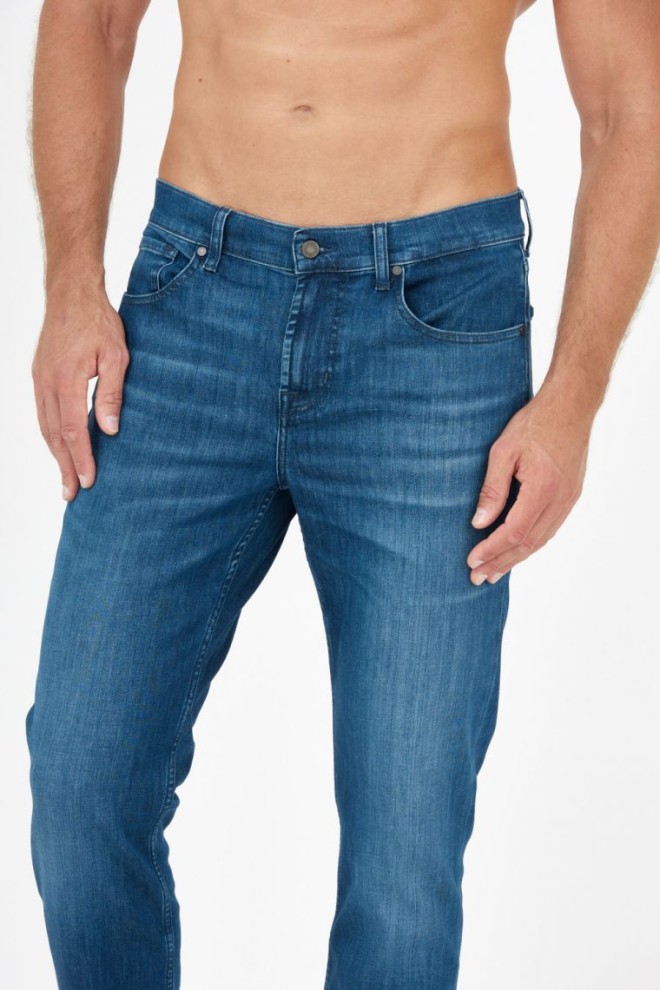 7 FOR ALL MANKIND Blugi SLIMMY albastru marin pentru bărbați