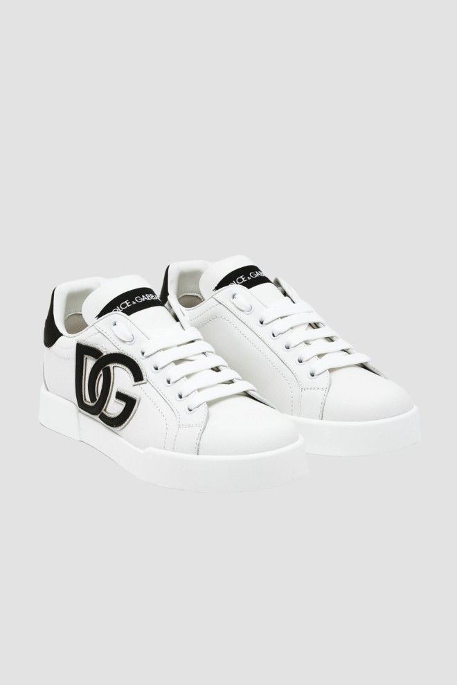 DOLCE & GABBANA Pantofi SNEAKERS alb