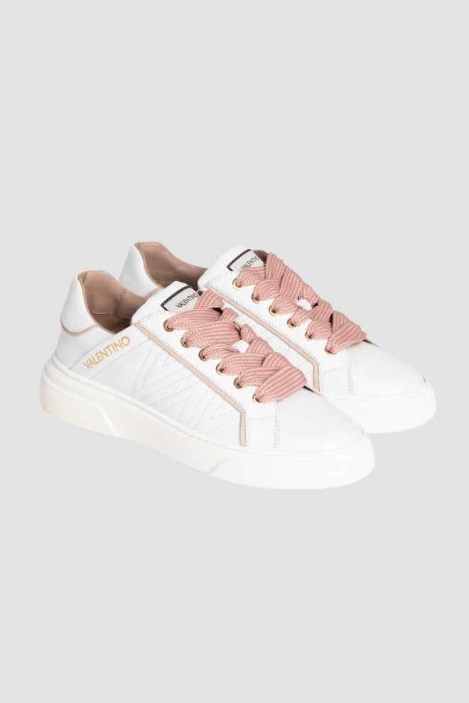 VALENTINO White Stan S Sneaker Lace-Up Shoes