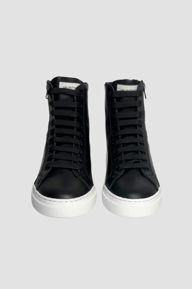 Чорні кросівки VALENTINO HIGH-TOP