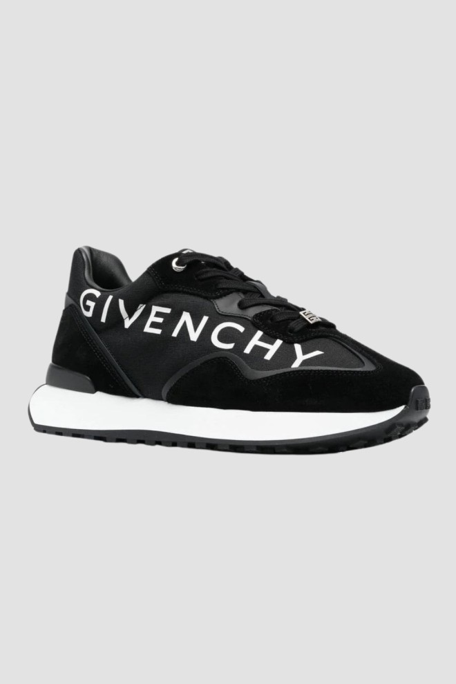 GIVENCHY Czarne sneakersy GIV RUNNER LIGHT