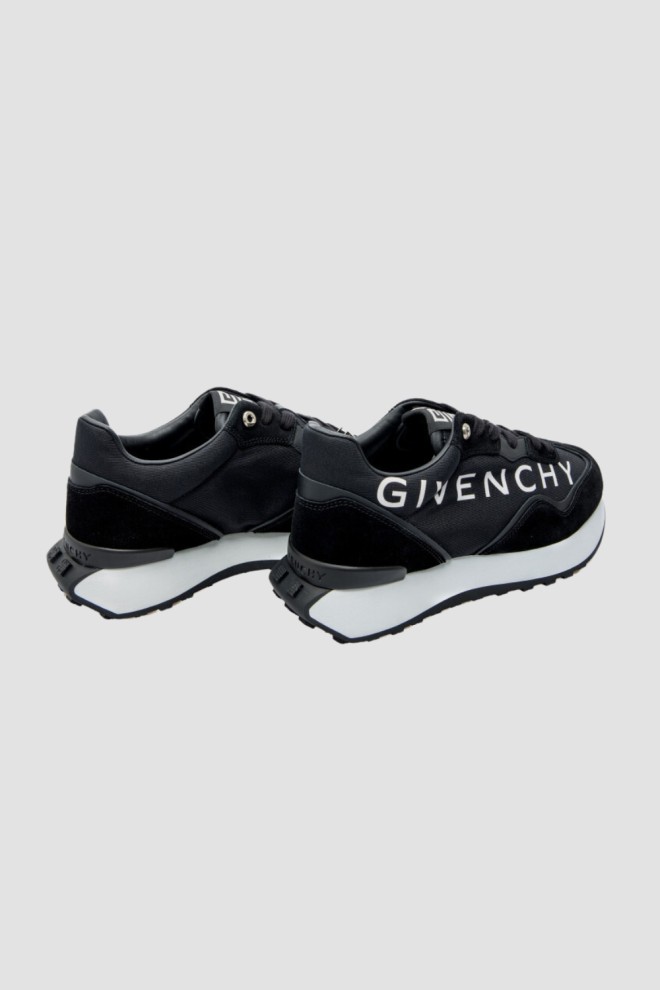 GIVENCHY Czarne sneakersy GIV RUNNER LIGHT