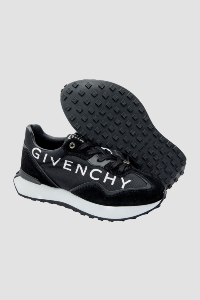 GIVENCHY Czarne sneakersy GIV RUNNER LIGHT