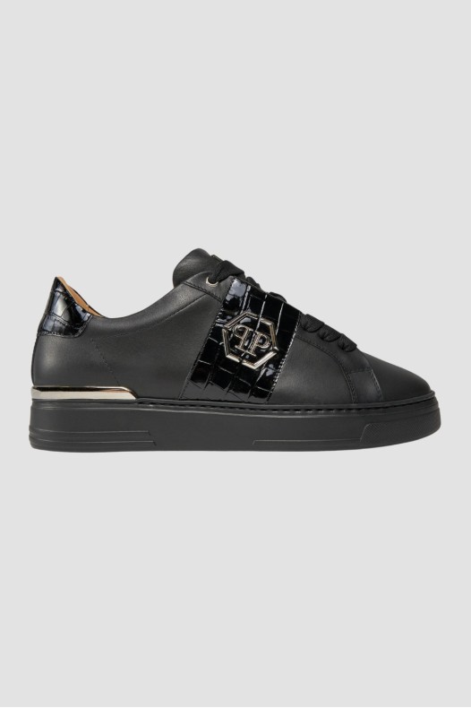 PHILIPP PLEIN Black Leather...