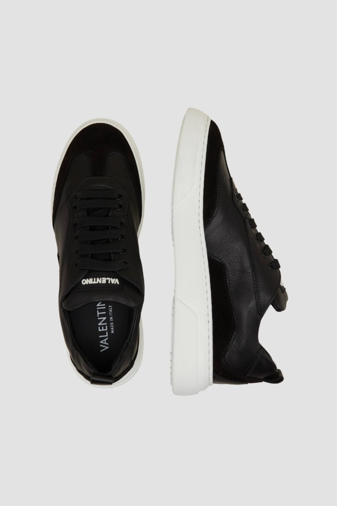 VALENTINO Black Stan S Lace-Up sneakers