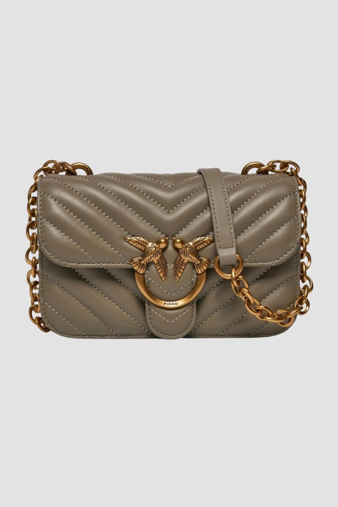 PINKO Bej Love Bell Mini Geantă