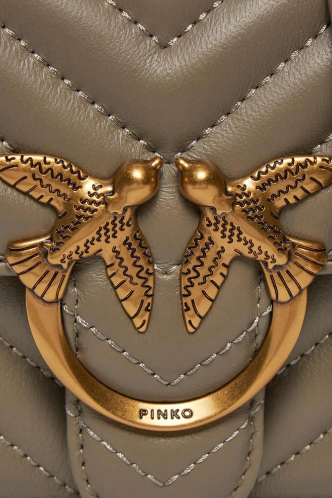 PINKO Bej Love Bell Mini Geantă
