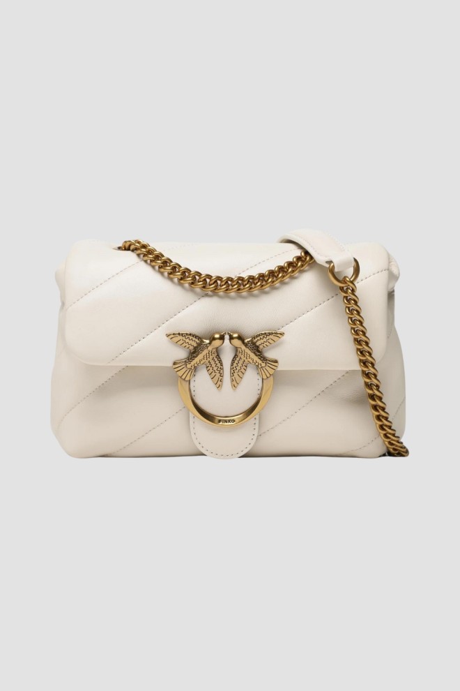 PINKO White Love Puff Mini CL Handbag