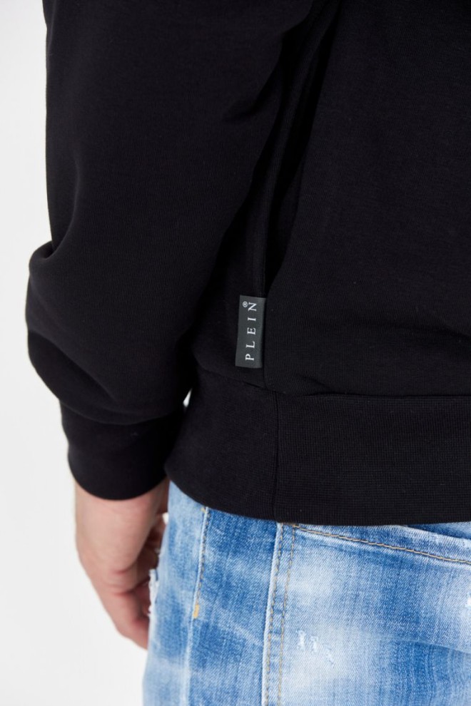 PHILIPP PLEIN Hanorace negru pentru bărbați ls skull