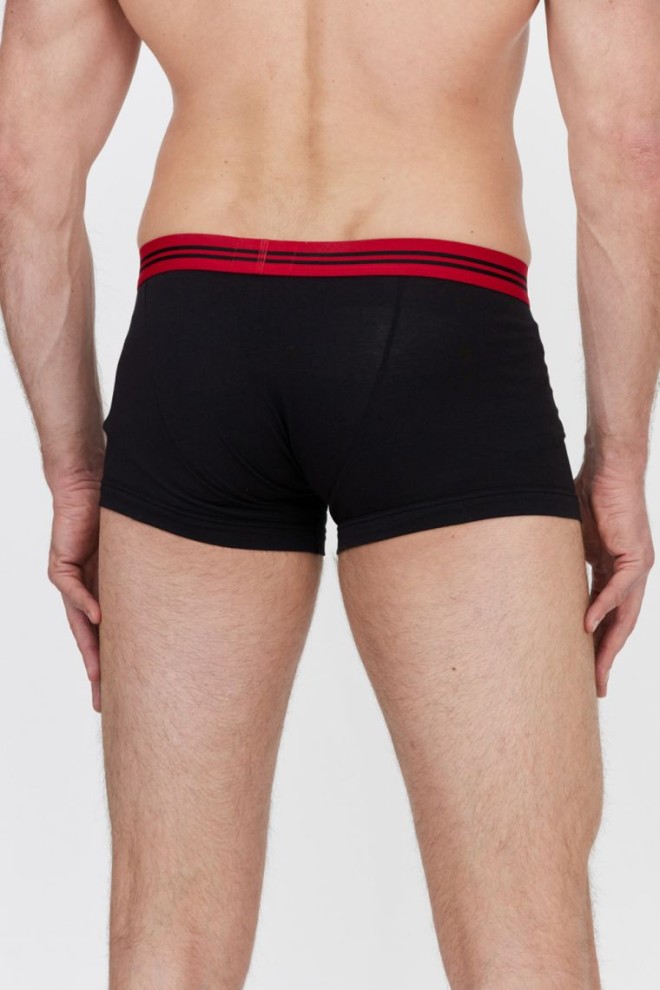 EMPORIO ARMANI Black and red boxer shorts with logo 3 packs