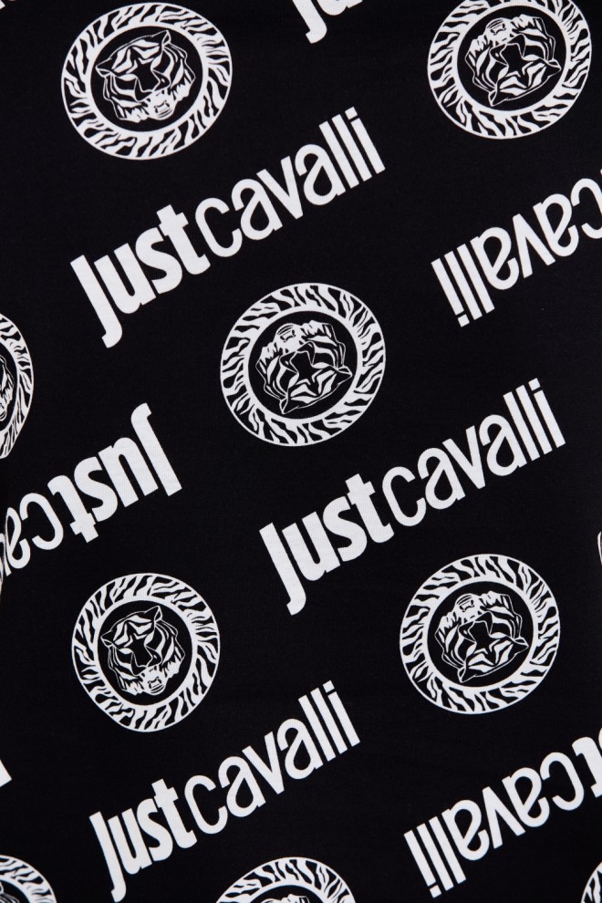 JUST CAVALLI Black t-shirt R Logo Tigre