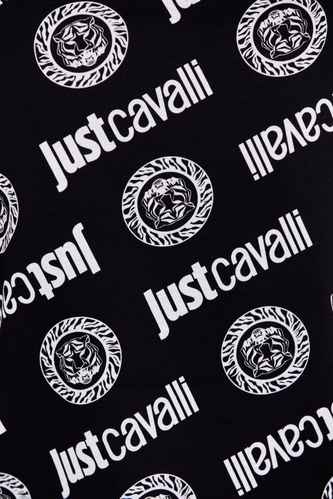 JUST CAVALLI Tricou negru pentru femei R Logo Tigre
