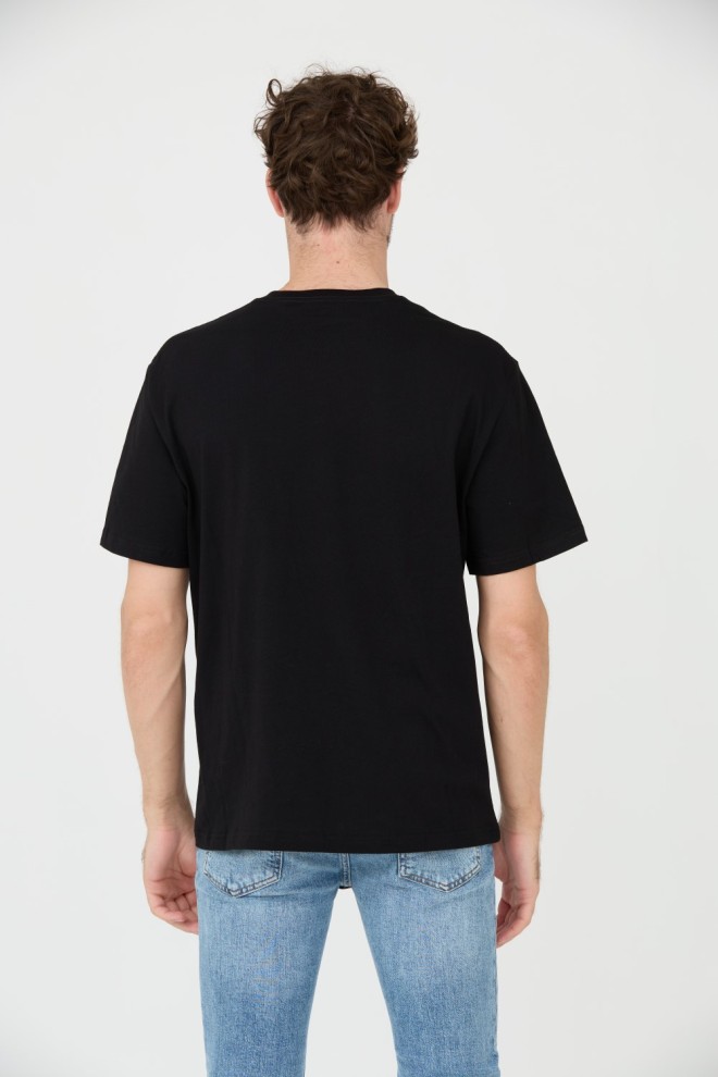 JUST CAVALLI Negru bărbați R Patch T-shirt JC
